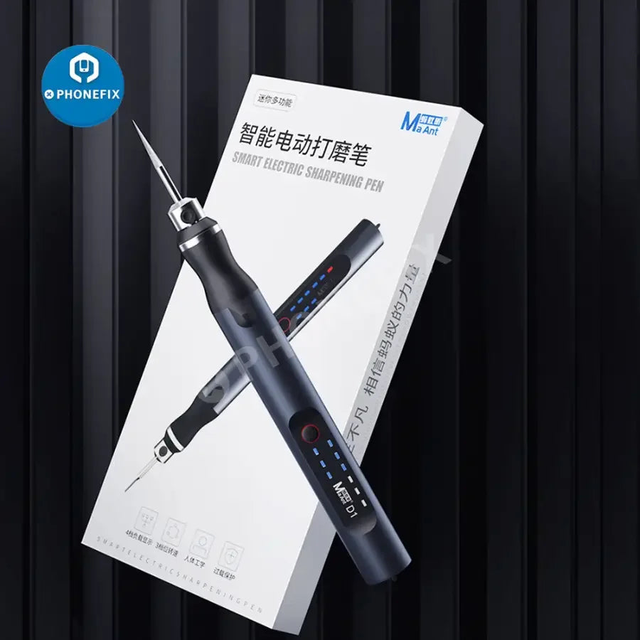 PhoneFix MA-Ant D1 electric polishing pen for PCB grinding, glue removal, polishing, and cutting tasks.