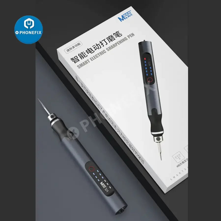 PHONEFIX MA-Ant D1 electric polishing pen for PCB grinding, glue removal, polishing, and cutting, ideal for electronic repairs.