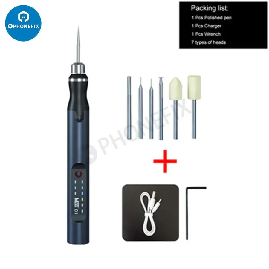 MaAnt D1 USB engraving pen by PHONEFIX, PCB grinding tool with charging feature, used for detailed electronic component engraving.
