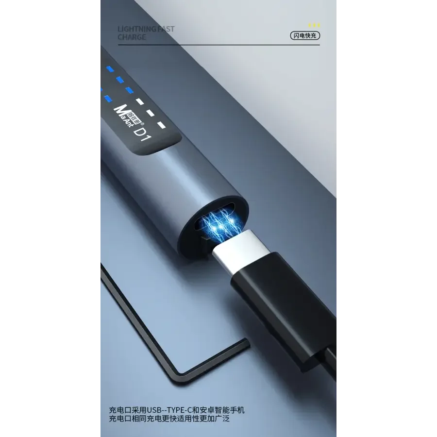 MaAnt D1 USB charging PCB grinding pen by PHONEFIX, compact engraving and grinding tool for electronic circuit work.