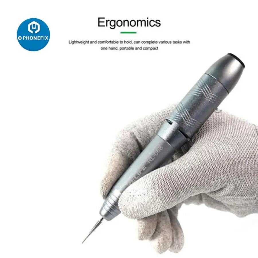 PHONEFIX RL-068/B/C PCB polishing and engraving pen for motherboard grinding, precision tool for electronics repair.