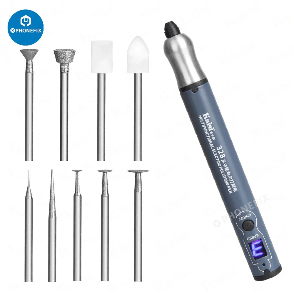 Portable PHONEFIX PCB engraving and grinding tool, rechargeable electric pen for polishing and detailed electronic work.