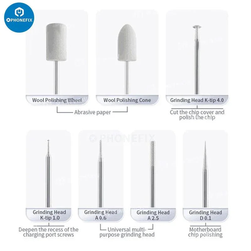 PHONEFIX portable electric engraving and grinding pen for DIY PCB polishing and engraving tasks, rechargeable and easy to handle.