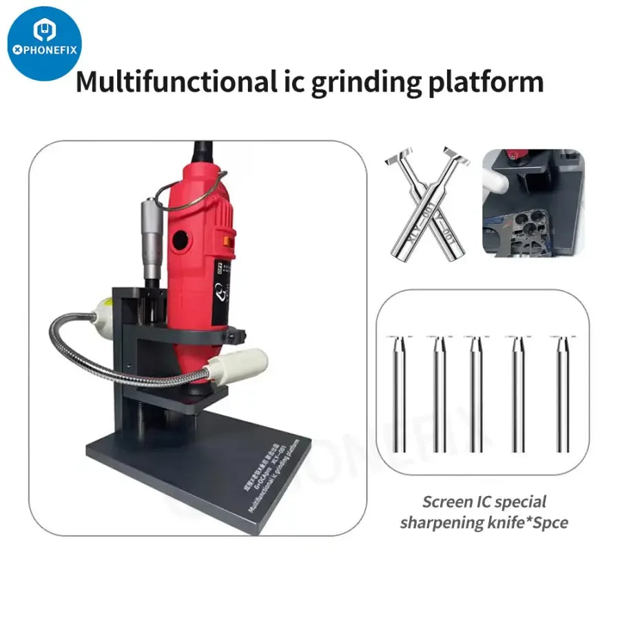 PHONEFIX G+OCA Pro XLY-001 camera ring screen IC grinding polish platform for PCB repair and precision grinding.