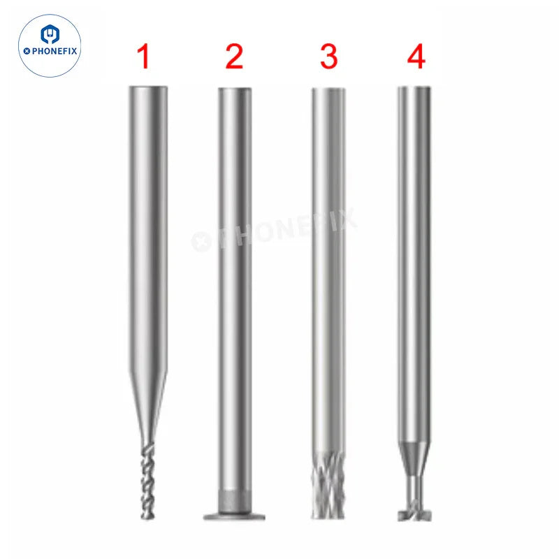Xwitzeal Q1 CNC grinder phone camera PCB chip grinding tool by PHONEFIX with grinding head for electronics repair.