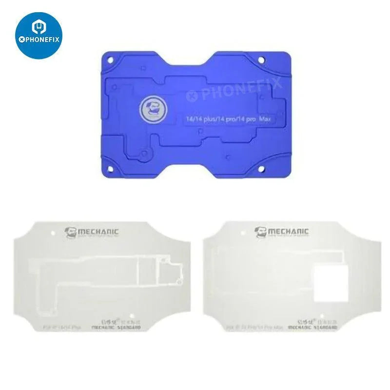 PHONEFIX Mechanic iT3 PCB Heating Platform for iPhone X to 15 Pro Max repair, used for preheating and rework.