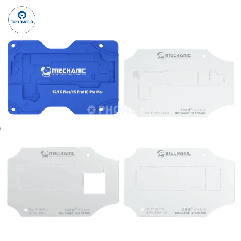PHONEFIX Mechanic iT3 PCB heating platform for iPhone X-15 Pro Max repair, used for preheating and reworking circuit boards.