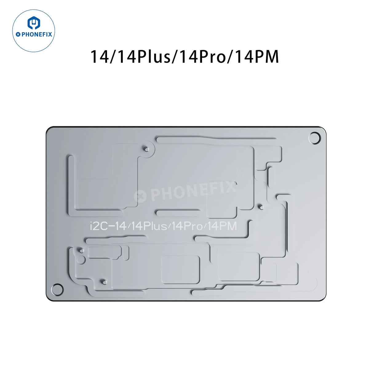 PhoneFix I2C T18 motherboard layered desoldering station with PCB heating platform for iPhone X to 16 Pro Max, US plug, 110V.