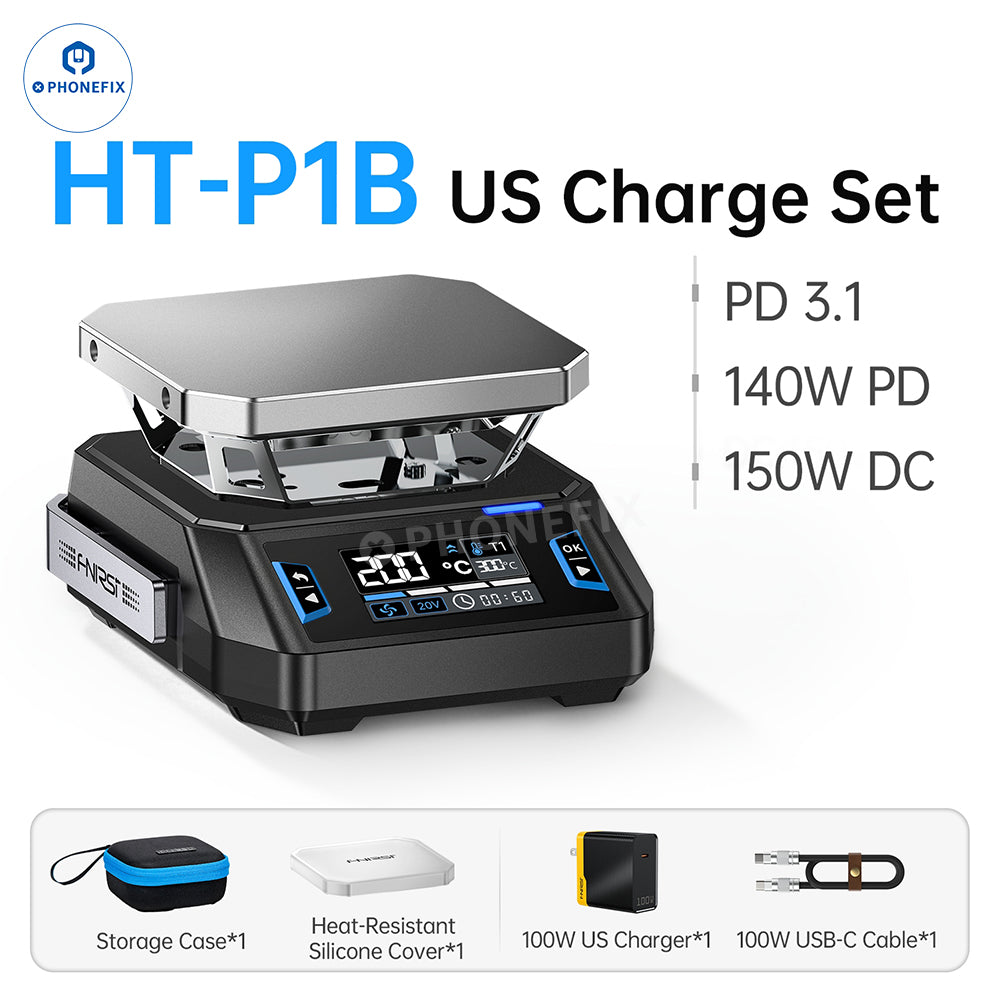 PHONEFIX FNIRSI HT-P1B mini PCB heating platform for phone repair, compact device used for precise PCB heating.