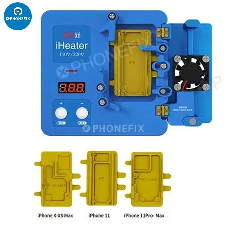 Aixun iHeater pre-heating station thermostat platform with PCB heating plate for electronic repairs, branded PHONEFIX.