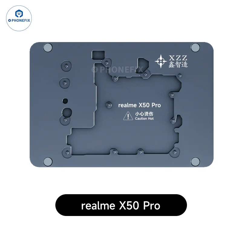 PHONEFIX XZZ L2023 Android phone motherboard heating module on PCB heating platform for reballing repair.