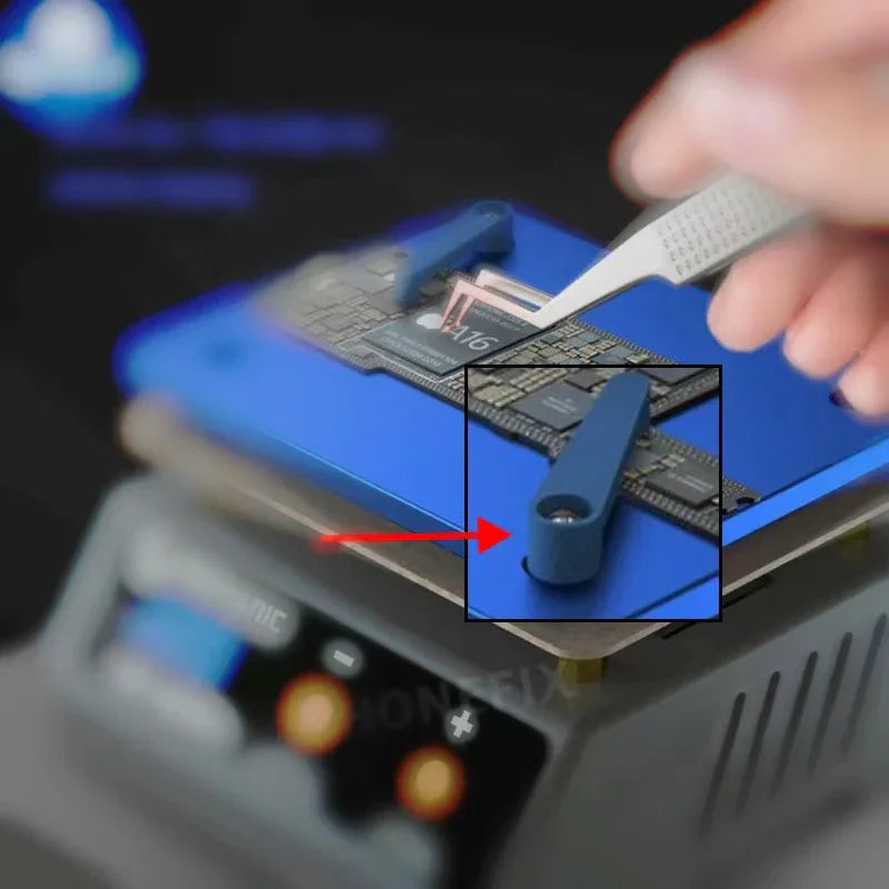 PhoneFix Mechanic IX5 Ultra PCB Heating Platform, universal soldering and welding table for electronic circuit board assembly.