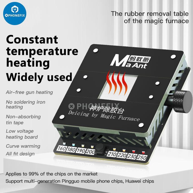 MaAnt SL-2 PCB heating platform from PHONEFIX for precise glue removal and constant temperature heating in electronics repair.