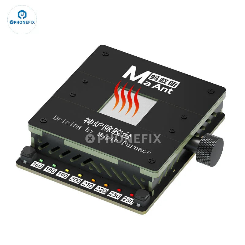 PHONEFIX MaAnt SL-2 PCB heating platform for constant temperature glue removal, with adjustable heating surface for electronic repairs.