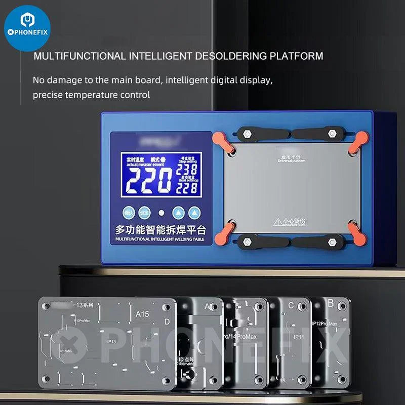 Station de préchauffage de soudure iRepair MS1 pour iPhone X à Pro Max, plateforme chauffante pour circuit imprimé pour la réparation de téléphones par PHONEFIX