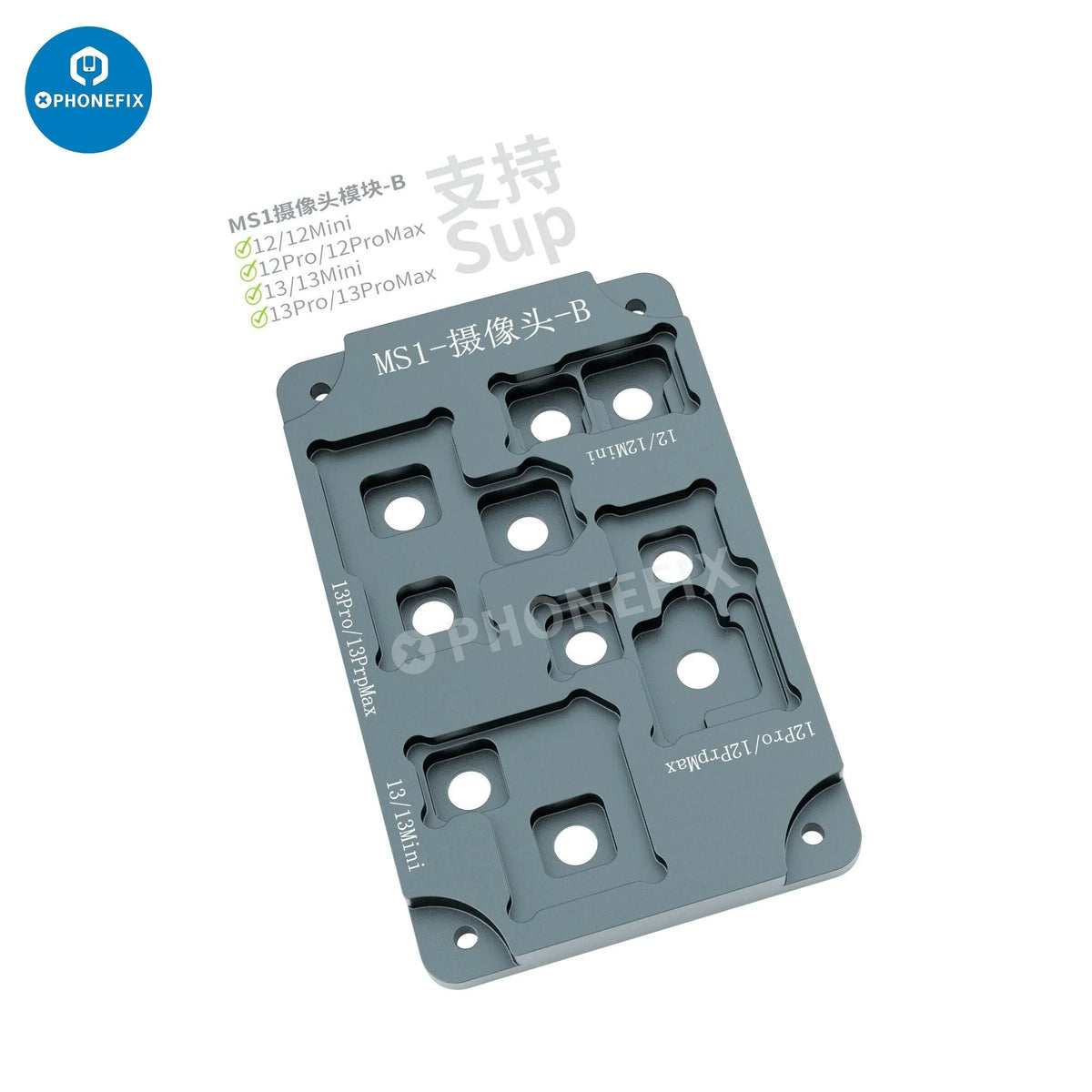 Station de préchauffage à souder iRepair MS1 pour iPhone X à 16 Pro Max, plateforme de chauffage de circuit imprimé de PHONEFIX, utilisée pour la réparation de téléphones.