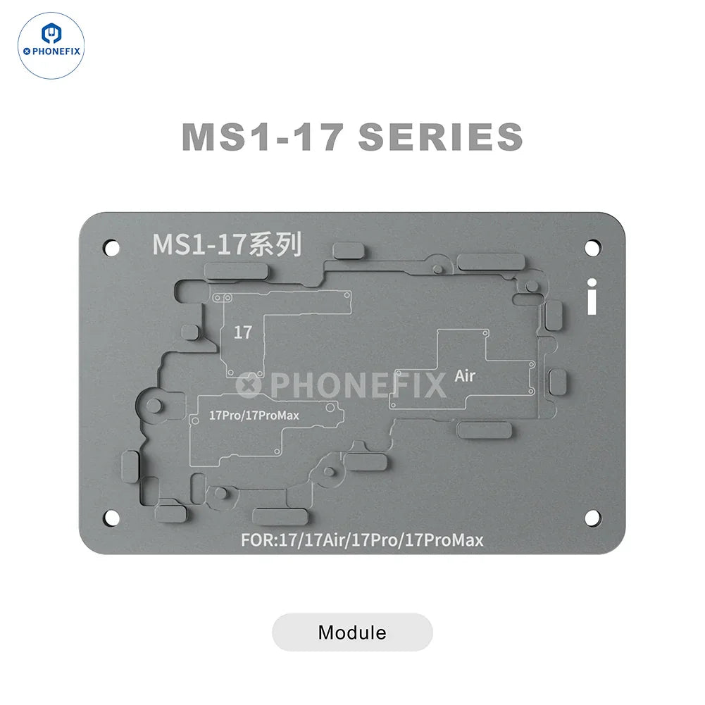 Station de préchauffage à souder PHONEFIX iRepair MS1 avec plateforme chauffante pour circuit imprimé, destinée aux réparations d'iPhone X-16 Pro Max.