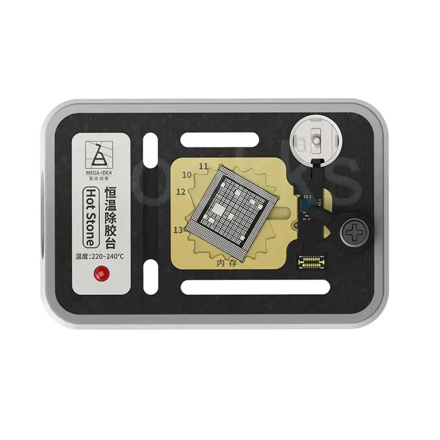 Phonefix PCB heating platform with Qianli Hot Stone for glue removal and preheating, featuring thermostatic temperature control.