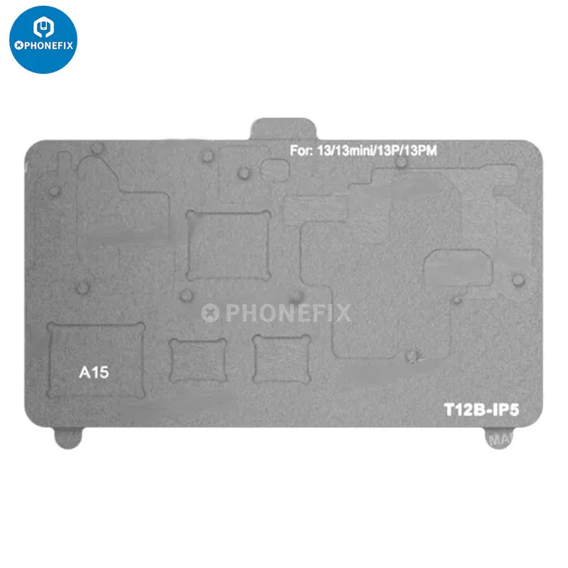 PHONEFIX SS-T12B PCB heating platform for Android and iPhone repair, with 15-in-1 set and 110V US plug for motherboard heating.