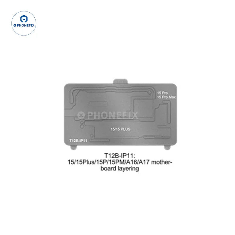 PHONEFIX SS-T12B motherboard heater platform for Android and iPhone repair, 15-in-1 PCB heating platform with US plug.