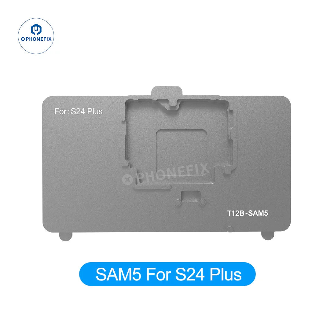 PHONEFIX SS-T12B motherboard heater platform for Android and iPhone repair, 15-in-1 PCB heating platform with US plug.