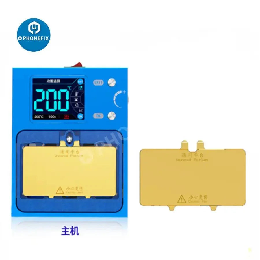 JC Aixun iHeater Pro PCB heating platform for phone board desoldering by PHONEFIX, used for preheating and repairing phone circuits.