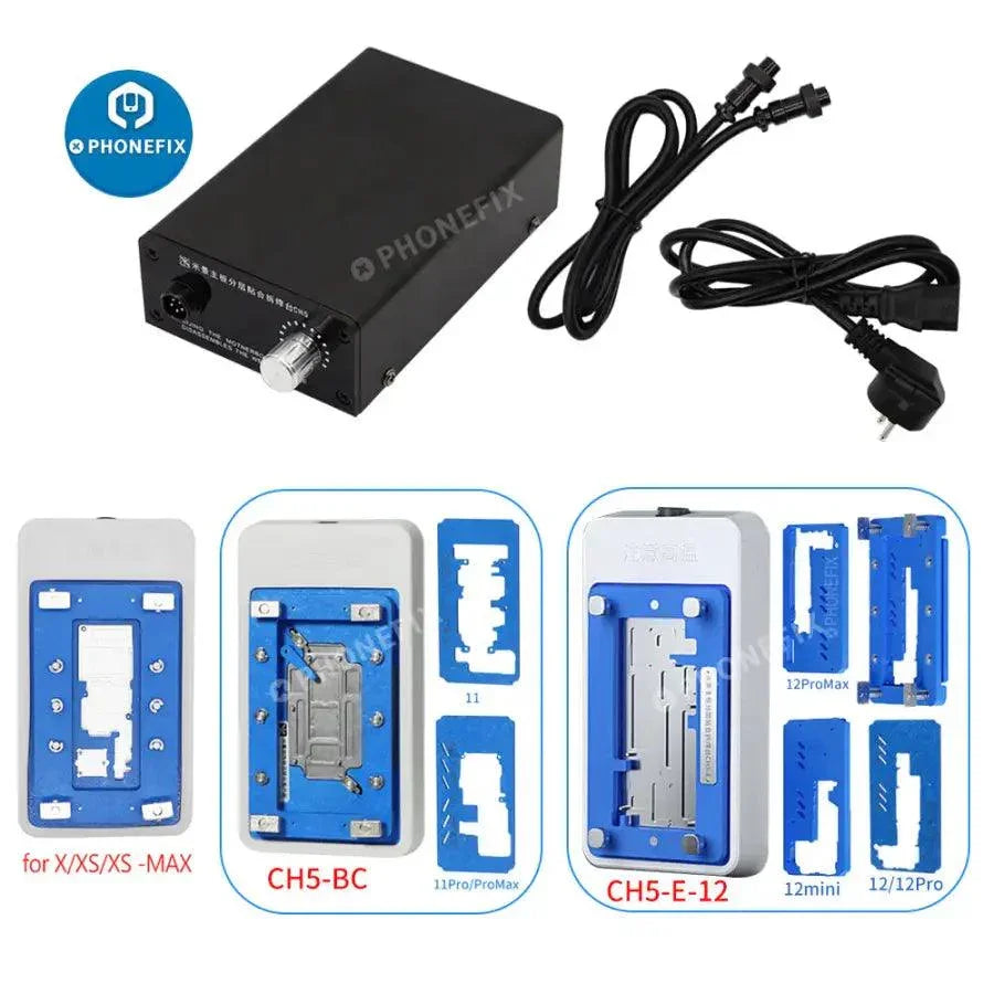Plateforme multicouche de carte mère MiJing CH5 pour iPhone X-12 Pro Max, plateforme de chauffage PCB de PHONEFIX, utilisée pour la réparation ou l'assemblage.
