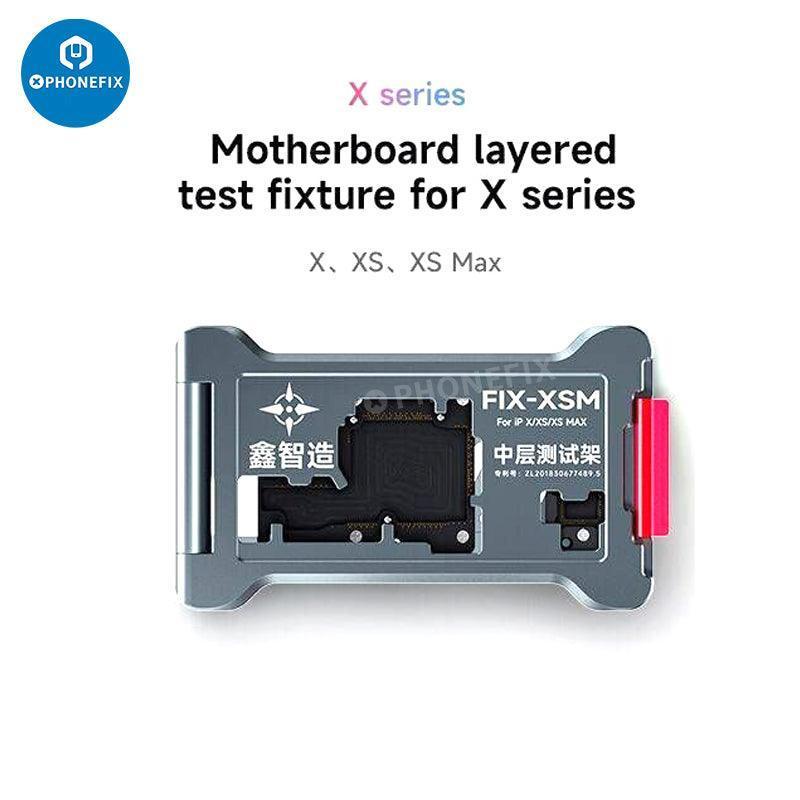 Xinzhizao iPhone PCB mid-level motherboard layer testing fixture by PHONEFIX, used for separating and testing iPhone PCB layers.