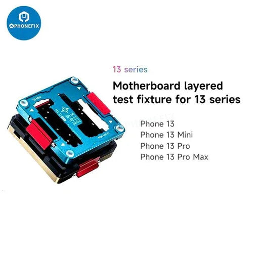 Marco de prueba de placas base PHONEFIX para iPhone X-16 Pro Max, dispositivo de separación de PCB con características de alineación precisa.