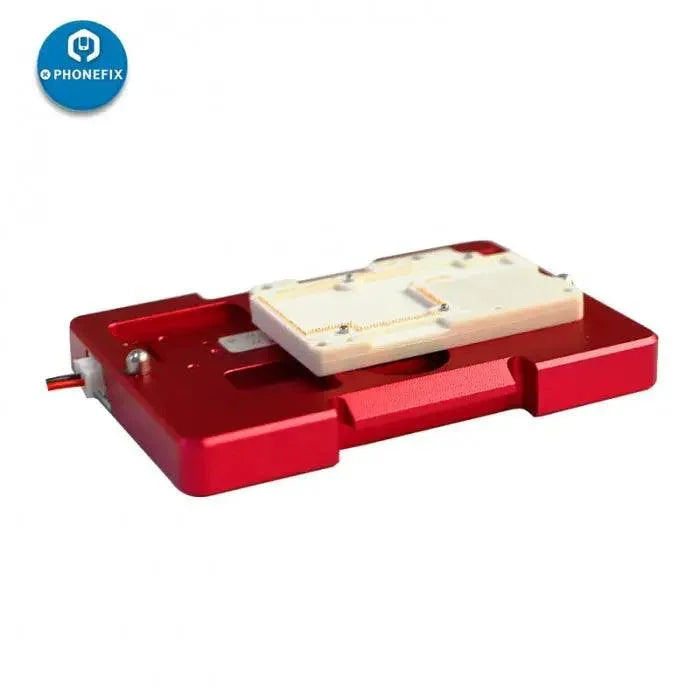 PhoneFix WL C11 iSocket Jig double layers test fixture for iPhone X logic board, used for PCB separation and repair.