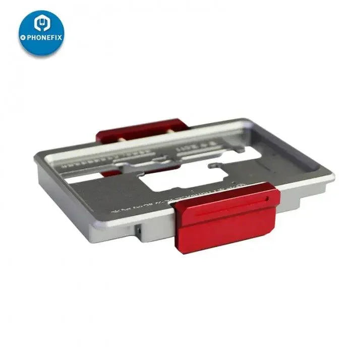 PhoneFix WL C11 iSocket Jig double layers test fixture for iPhone X logic board, used for PCB separation and testing.