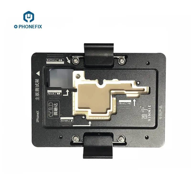 PhoneFix WL C11 iSocket Jig double layers test fixture for iPhone X logic board PCB separation and repair.