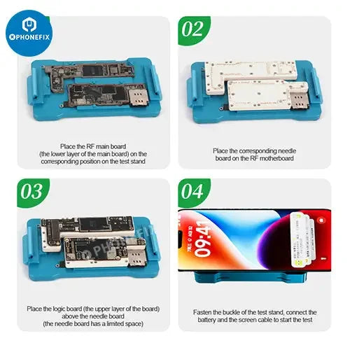 Testeur de carte mère de couche intermédiaire 4 en 1 Relife T-011 pour la série iPhone 14, dispositif de séparation de circuit imprimé avec outils de réparation de téléphone.
