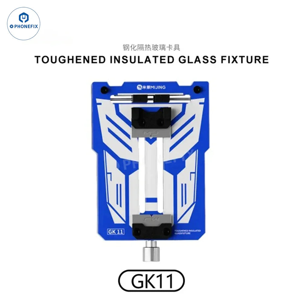 MiJing GK11-19 motherboard repair fixture with insulated glass, PCB separating tool for phone repair by PHONEFIX.