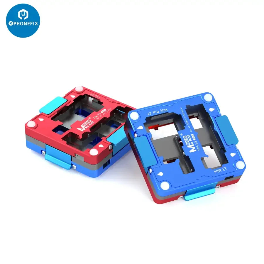 MaAnt M13 motherboard layered test fixture for iPhone 13 Pro Max, PCB separating fixture used in phone repair and testing.