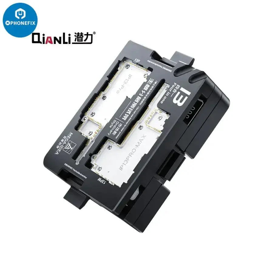 MEGA-IDEA motherboard test fixture for iPhone X and 14 Pro Max, PCB separating fixture by PHONEFIX, used for device repair.