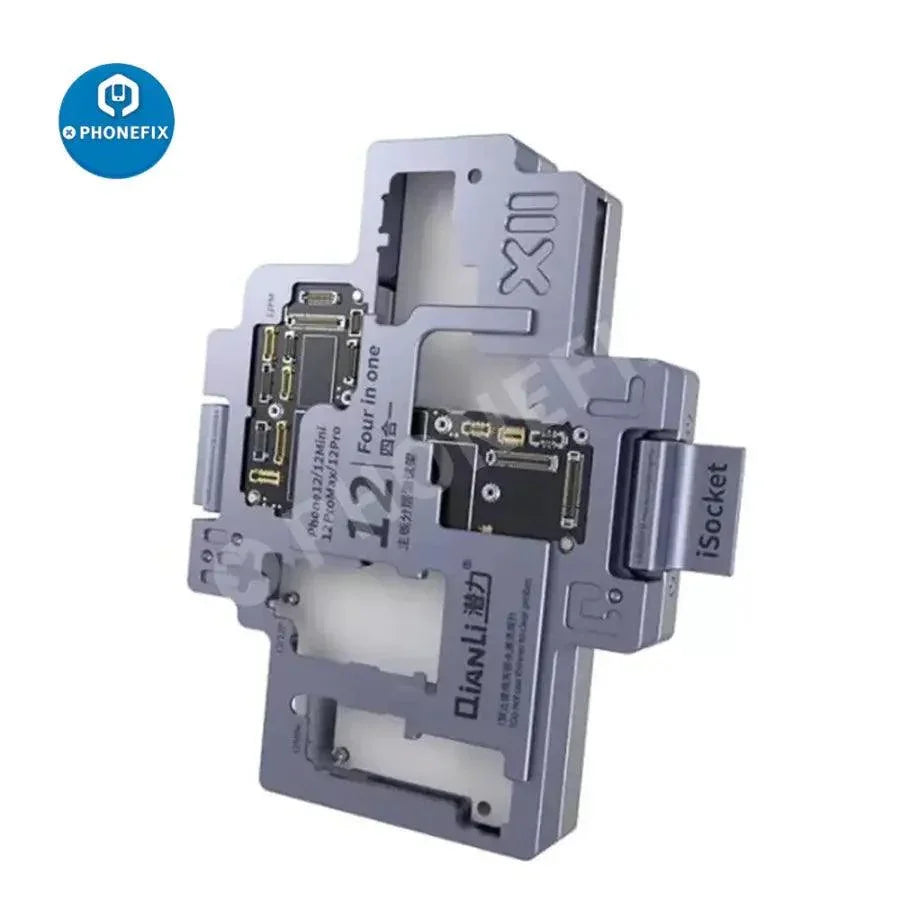 Qianli iSocket motherboard test fixture for iPhone X to 16 Pro Max, PCB separating fixture for phone repair by PHONEFIX