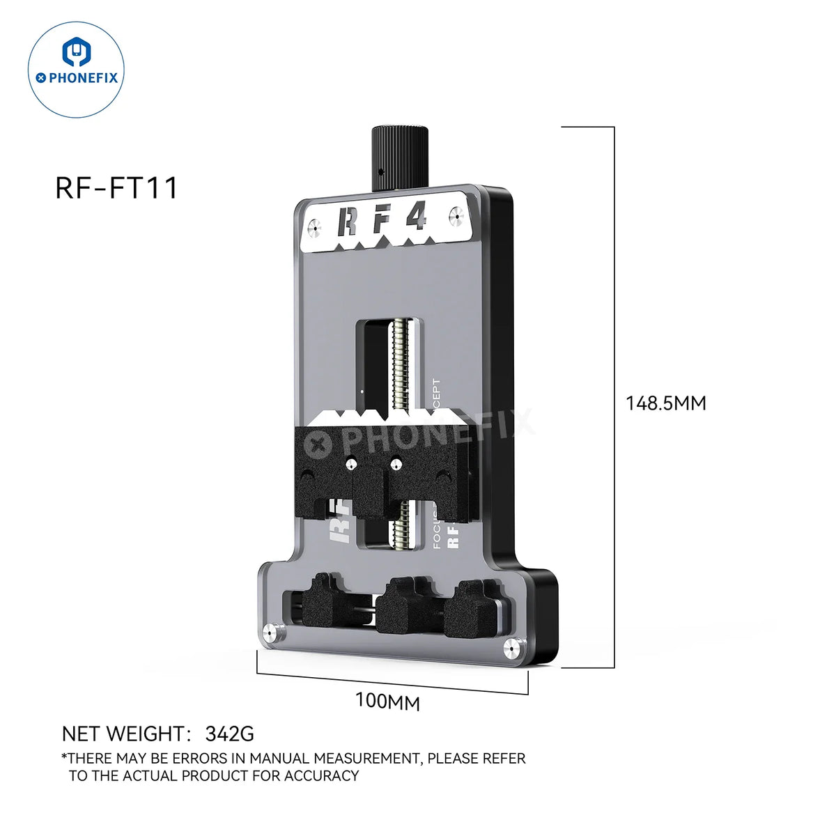 PHONEFIX RF4 Universal Phone Motherboard Fixture for CPU IC Soldering, PCB separating fixture for precise repair work.