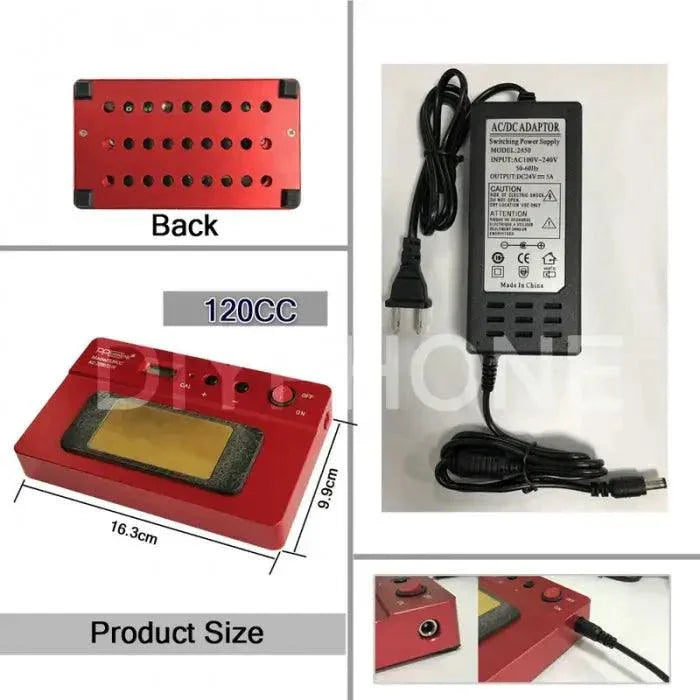 PhoneFix PPD120 pre-heating platform for iPhone motherboard de-soldering, PCB soldering tool for electronics repair.