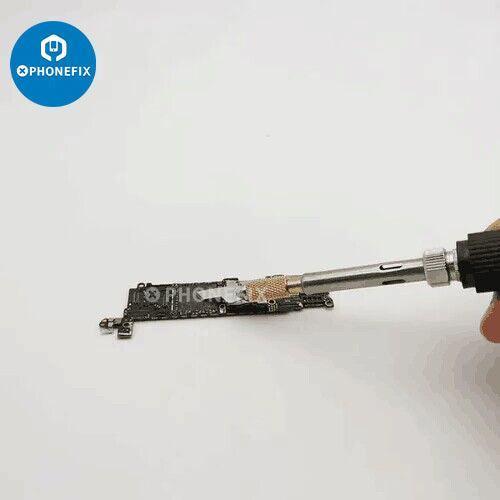 PHONEFIX 936 PCB Soldering Iron with heating scraper for UV glue removal, 60W, 110V, versatile soldering and desoldering tool.