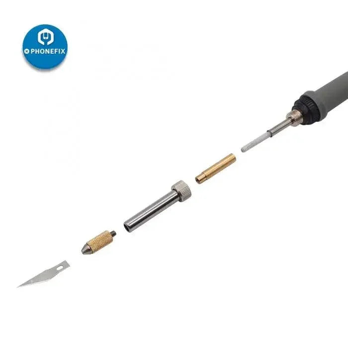 PHONEFIX 936 soldering iron PCB tools with heating scraper for UV glue removal, 60W, 110V US plug, versatile soldering device