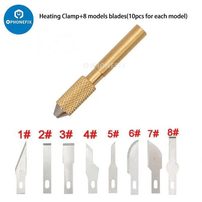PHONEFIX 936 PCB Soldering Iron and Heating Scraper for UV glue removal, 60W, 110V, versatile soldering and desoldering tool.