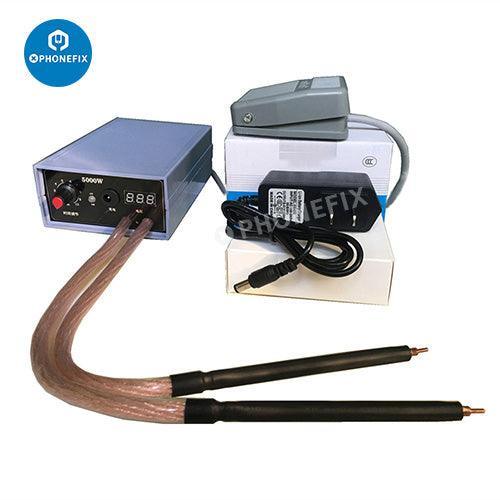 PhoneFIX DH20Pro portable spot soldering machine with quick-release pen, compact PCB soldering tool for precise electronic repairs.