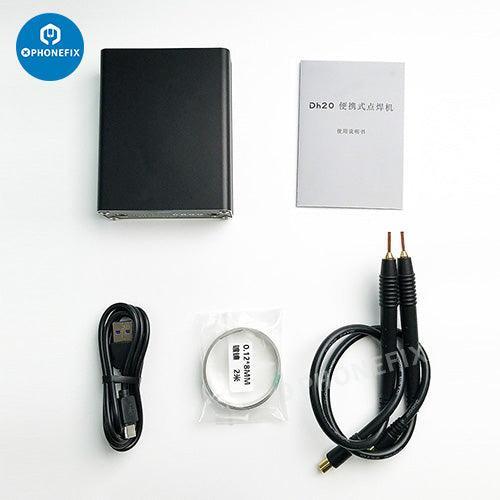 DH20Pro portable spot soldering machine with quick-release pen for PCB repair, from PHONEFIX, compact and easy to use.