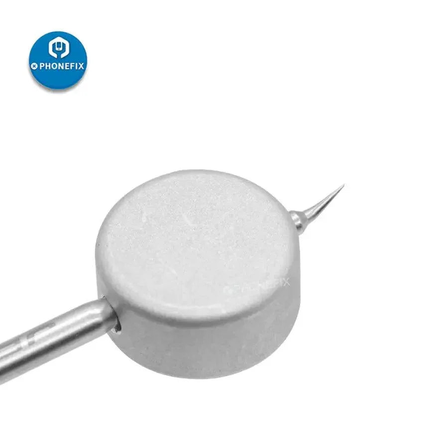 Small chip pre-heating mini head for JBC C210 and C245 soldering iron tips, designed for precise PCB soldering tasks.