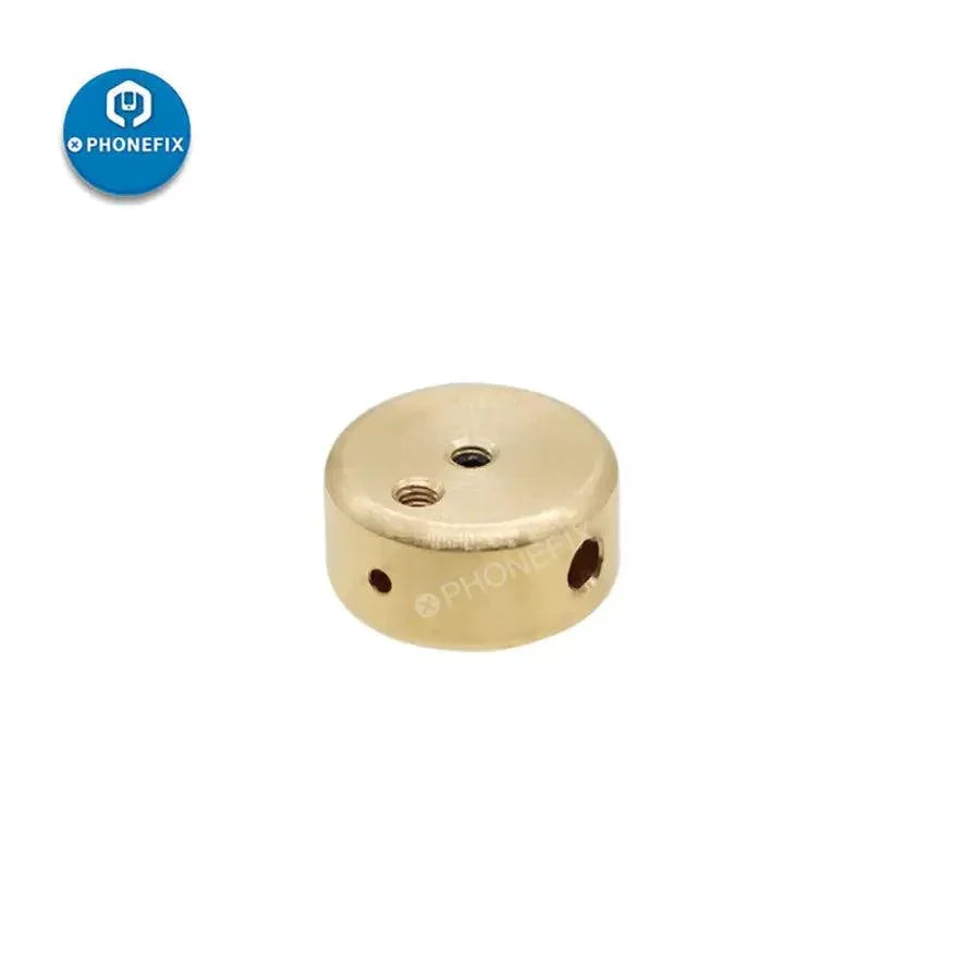 Small copper pre-heating mini head for JBC C210 and C245 soldering iron tips, designed for precise PCB soldering.