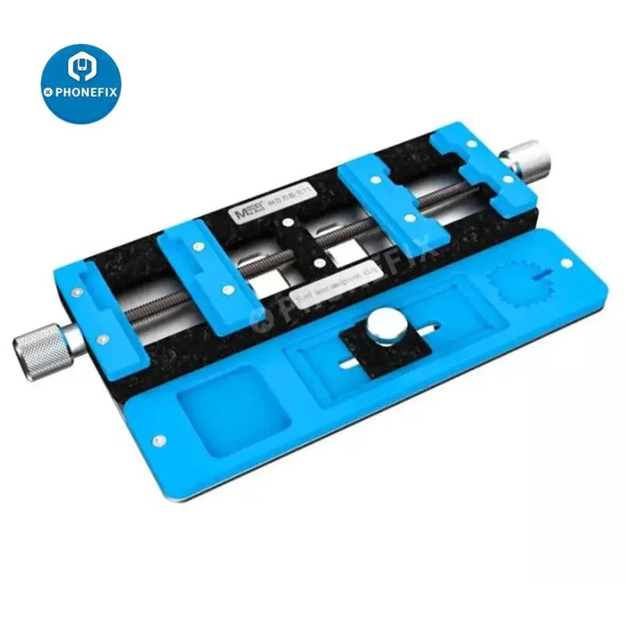 MaAnt-T1 Universal PCB holder and circuit board soldering fixture by PHONEFIX for stable motherboard assembly and repair.