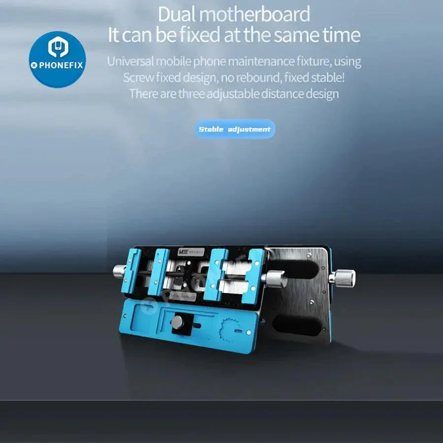 MaAnt-T1 universal PCB holder and circuit board soldering fixture for motherboard assembly, crafted by PHONEFIX.