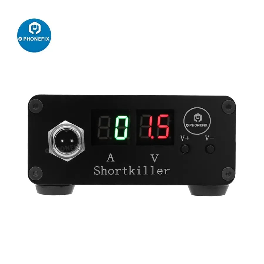 Phonefix Shortkiller Burning Detection Box for mobile short circuit and motherboard repair, designed for PCB soldering and troubleshooting.