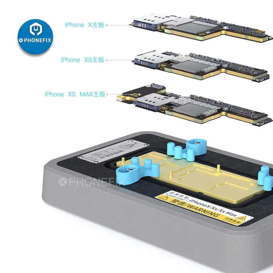 MEGA-IDEA PCB preheater platform for iPhone X to 11 Pro Max, used for soldering repair on Phonefix PCB soldering tools.